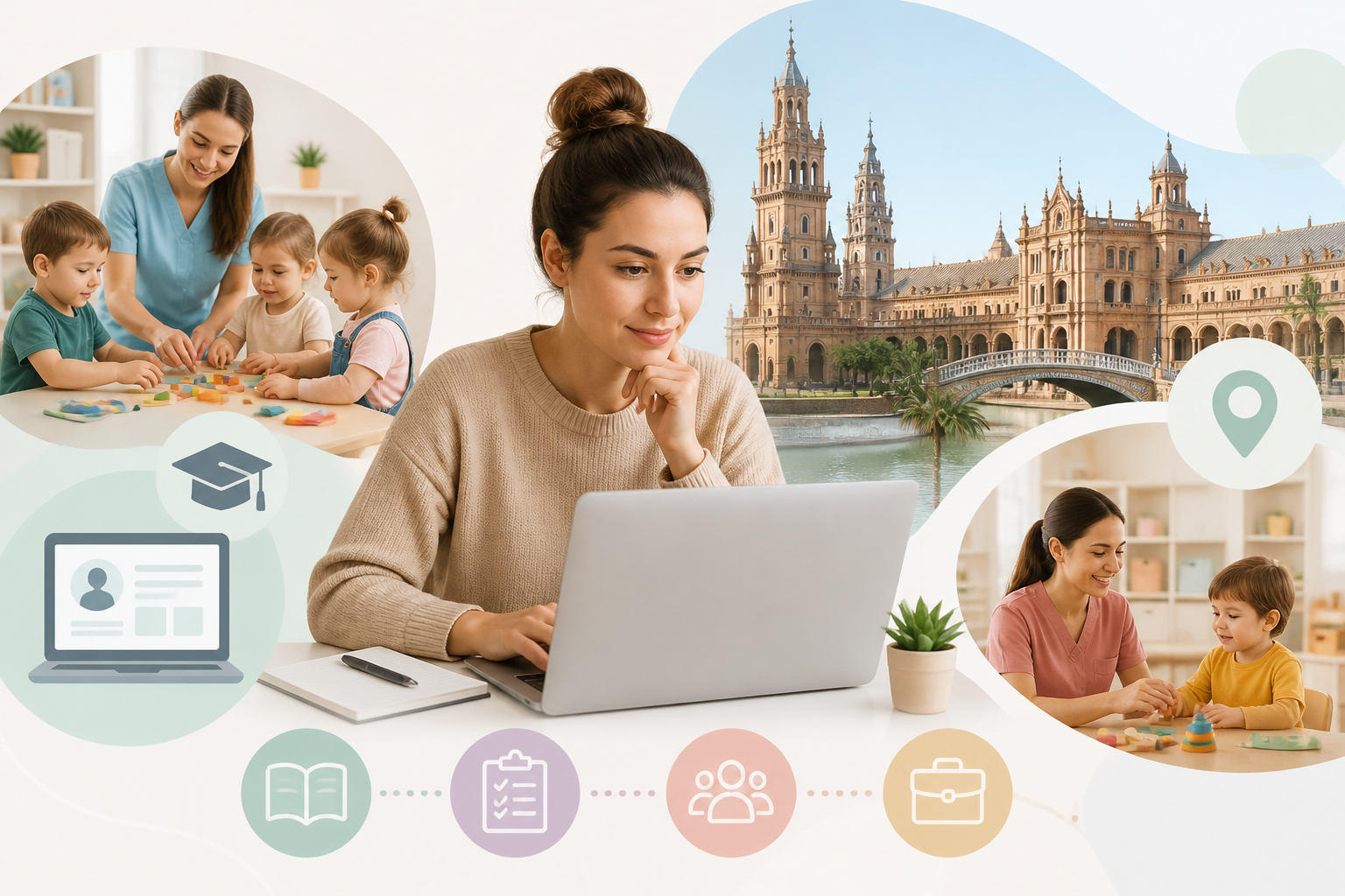 Cursos de Auxiliar de Guardería a Distancia en Sevilla