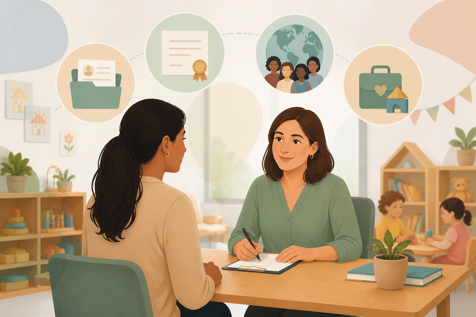 Entrevista de Auxiliar de Guardería en España