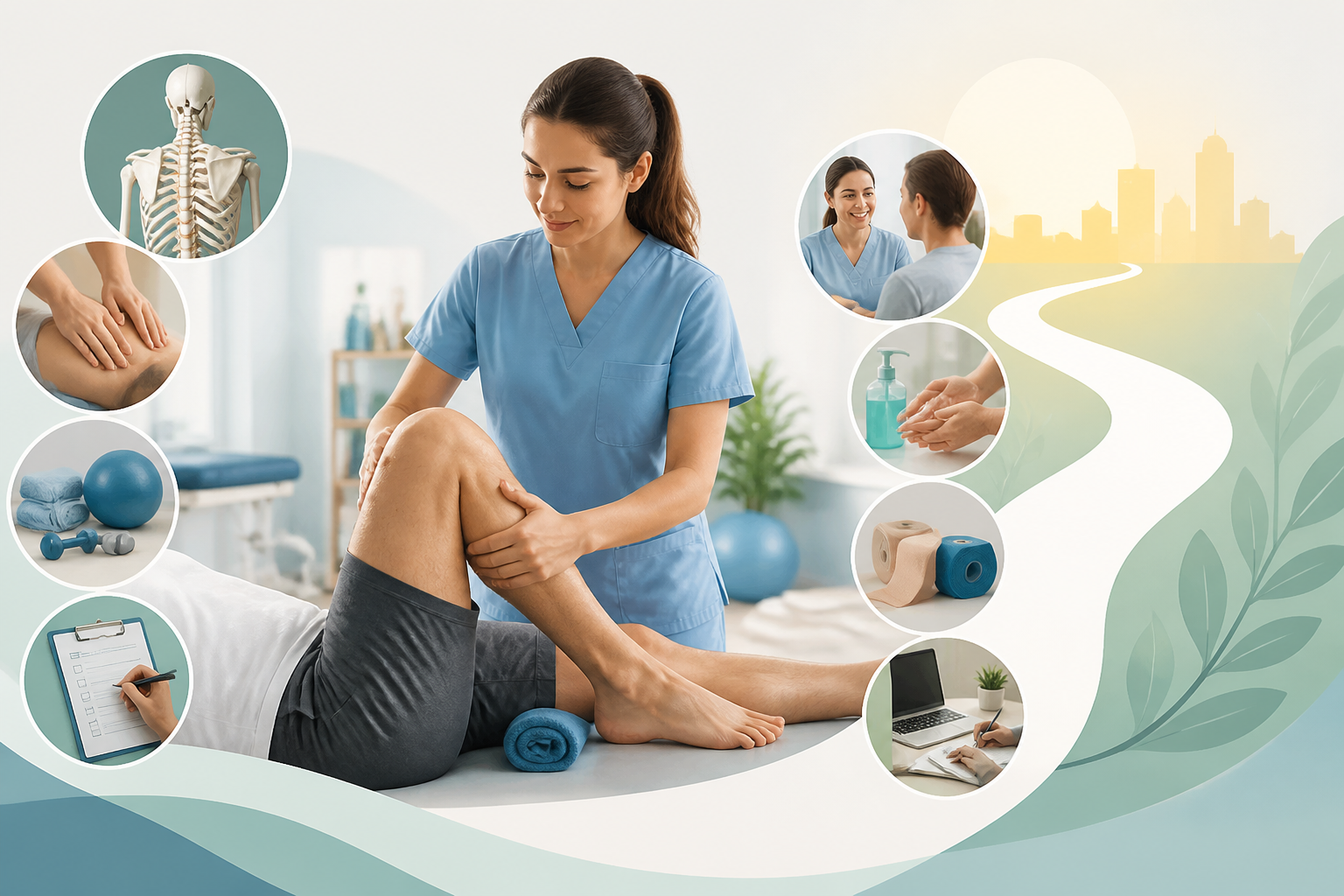 Materias del curso de Auxiliar de Fisioterapia