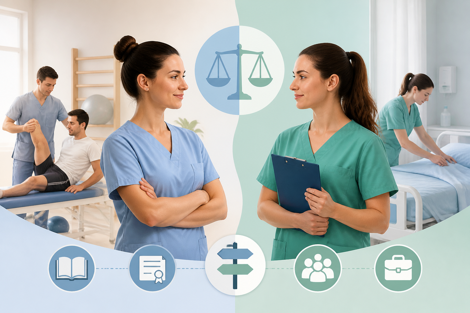 Auxiliar de Fisioterapia vs. TCAE